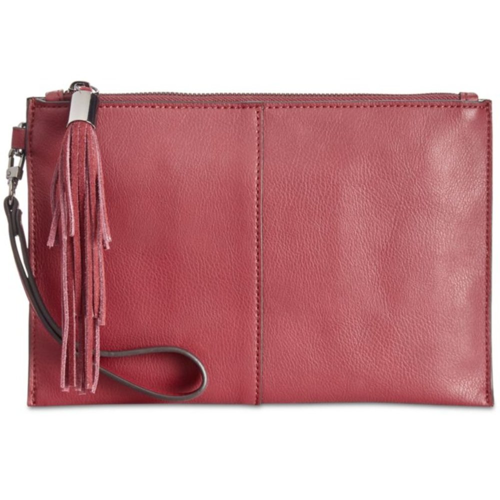 INC Molyy Party Wristlet Clutch burgundy